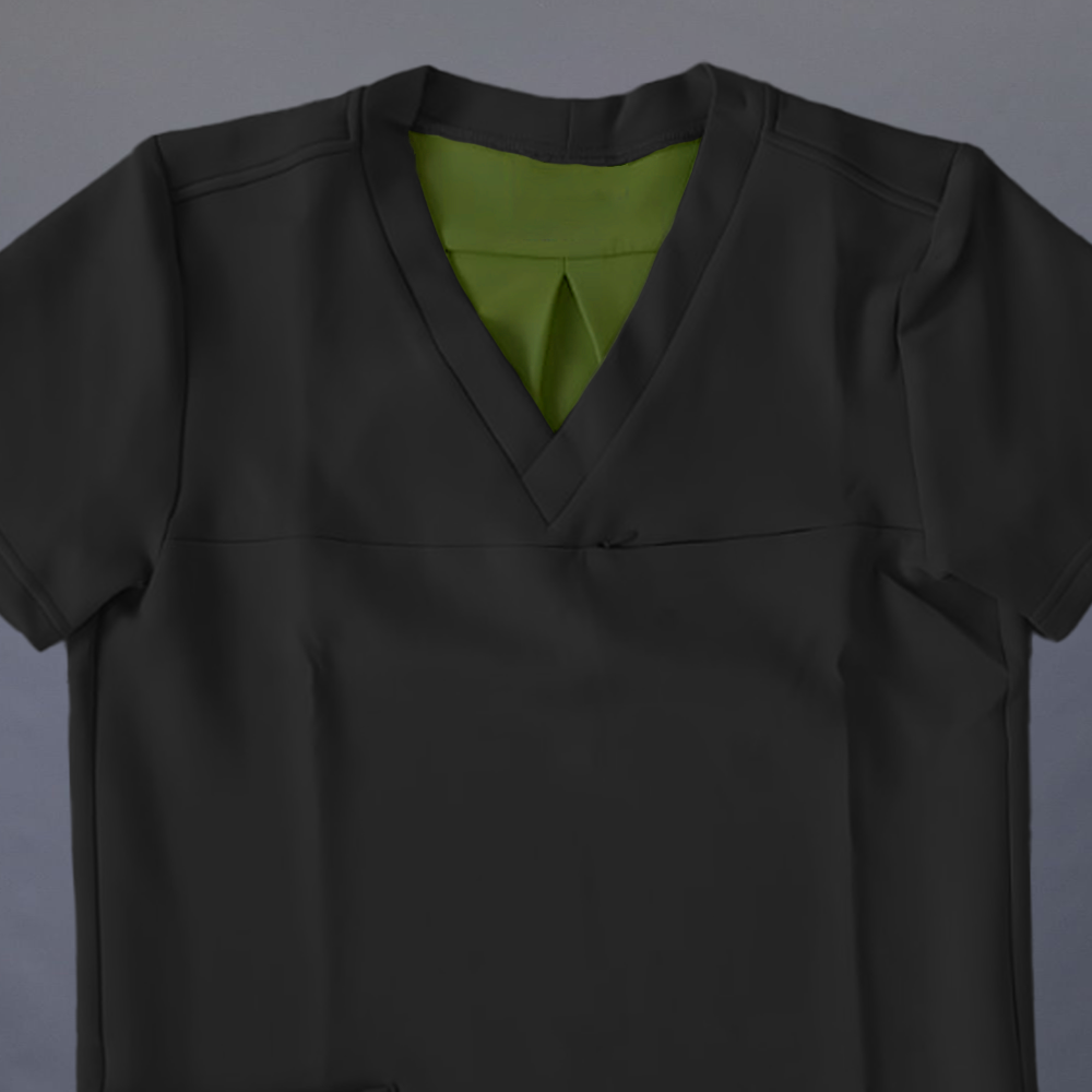 Velotex Hendrix Amphi Scrubs Top - Black