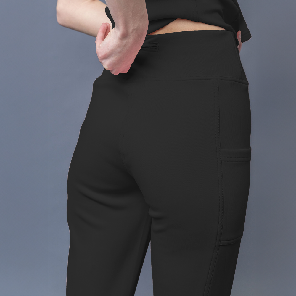 Velotex Aurora Amphi Scrubs Bottom - Black