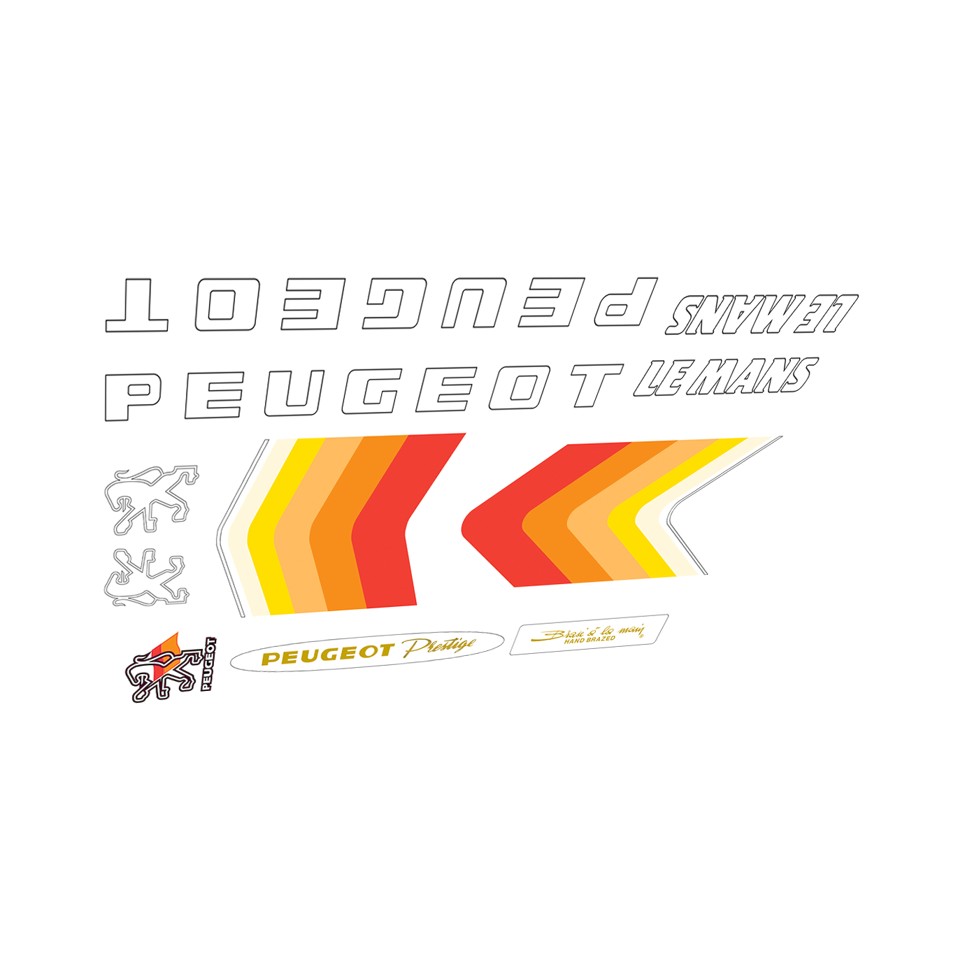 Peugeot bicycle decals deals