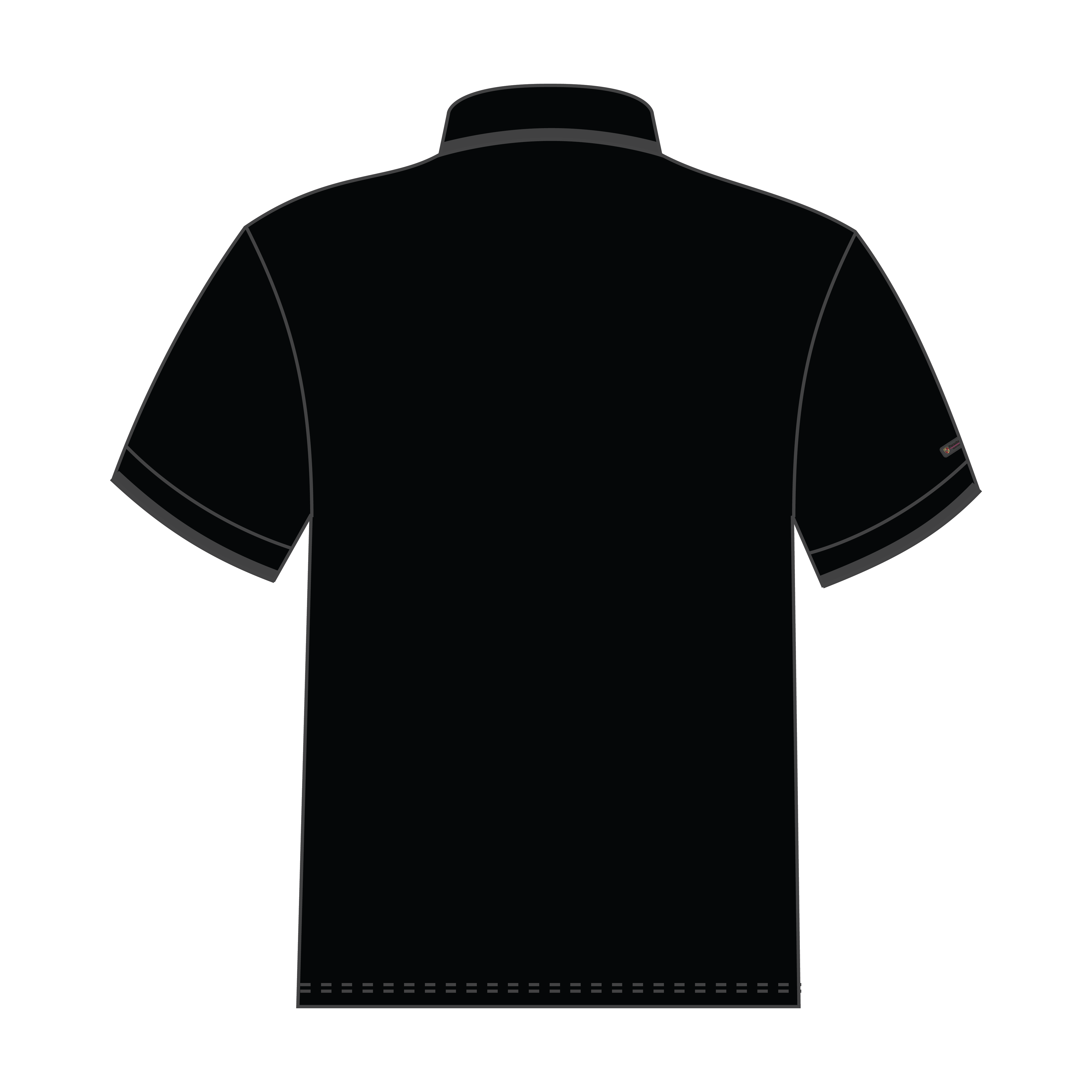 PCSA Cape  Golf Shirt S/sl PQ Blk