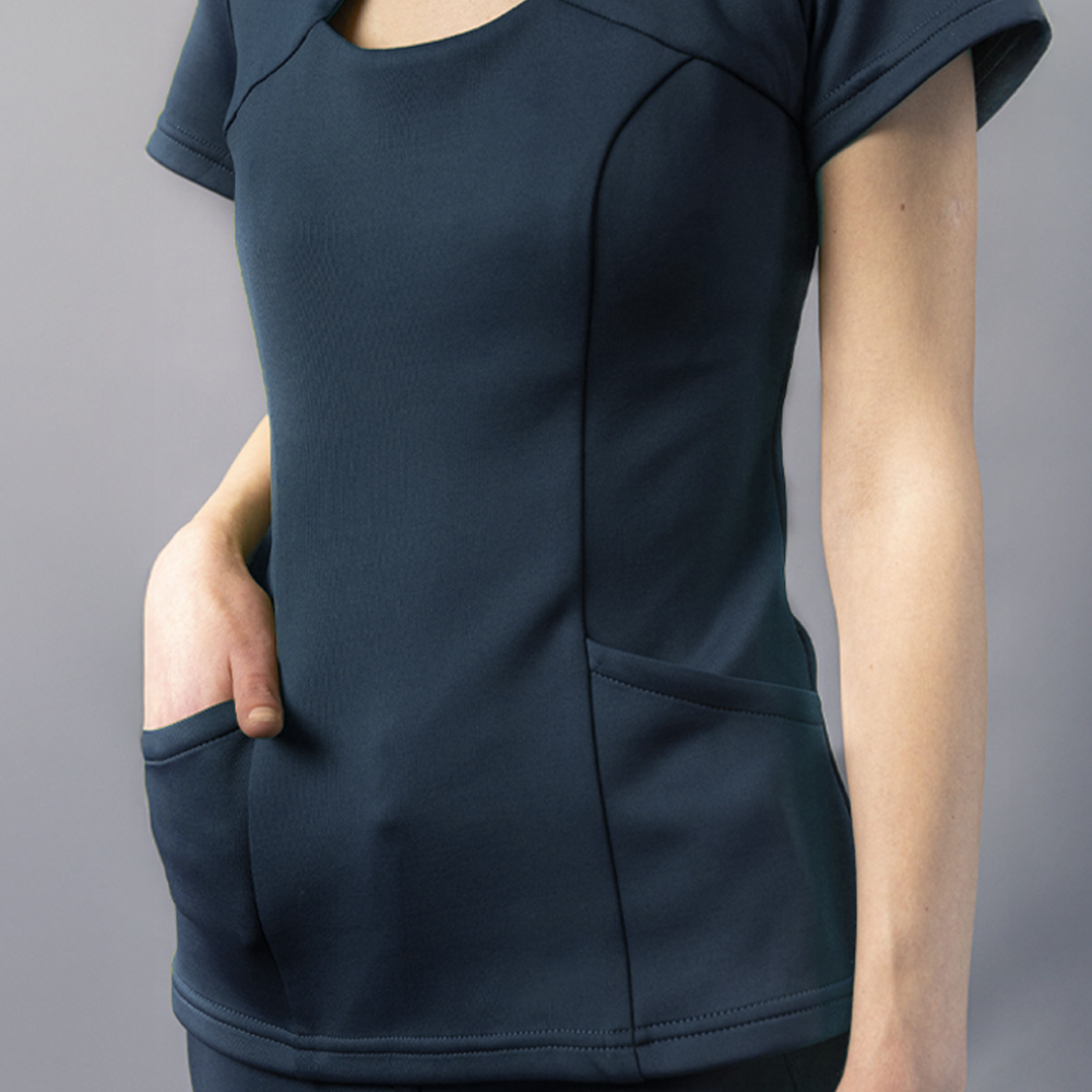 Velotex Drega Amphi Scrubs Top - Marino