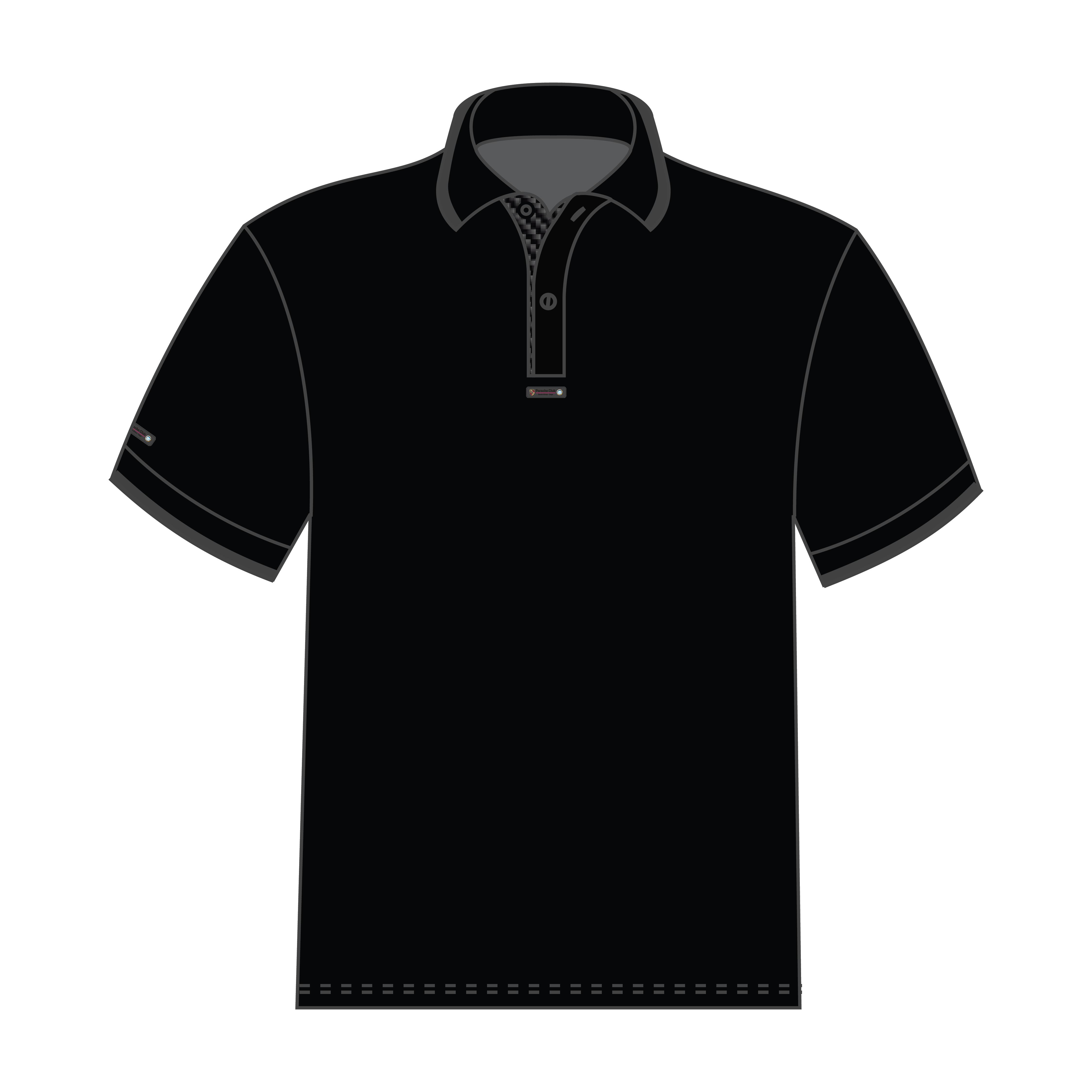 PCSA Cape  Golf Shirt S/sl PQ Blk