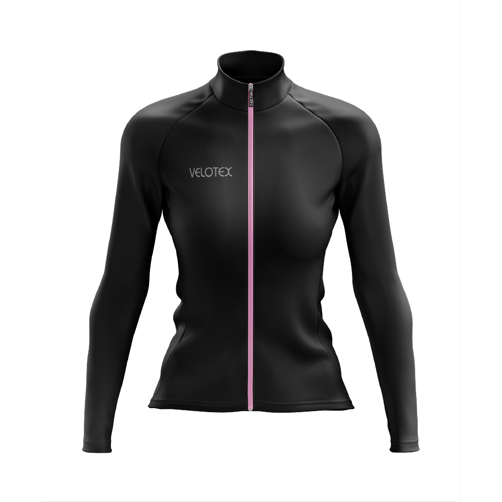 Wind-resistant thermal running winter jersey for cold weather rides