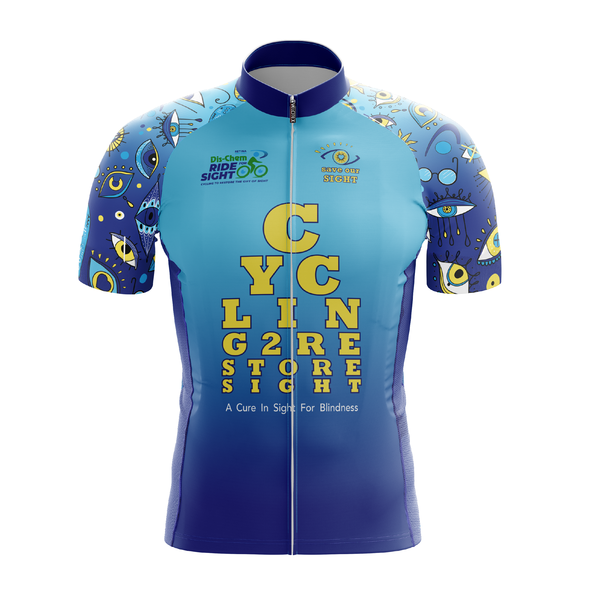 cycling event merchandise
blue cycling jersey