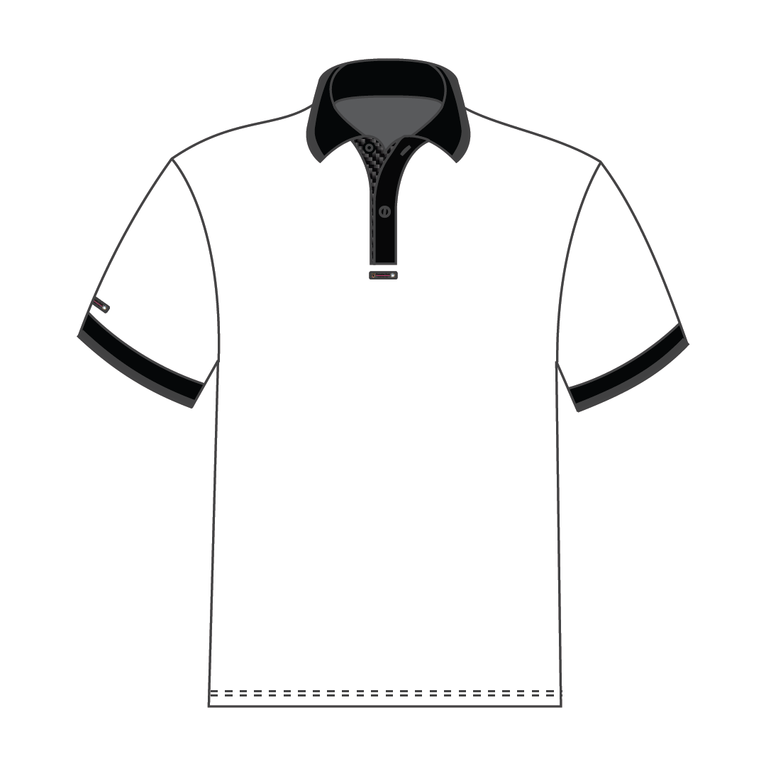 PCSA Cape  Golf Shirt S/sl PQ Wht