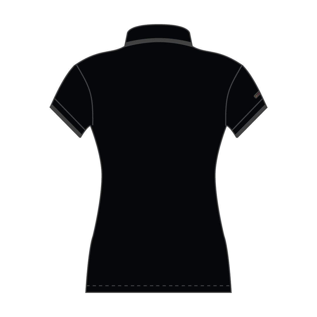 PCSA Cape Ladies Golf Shirt S/sl PQ Blk