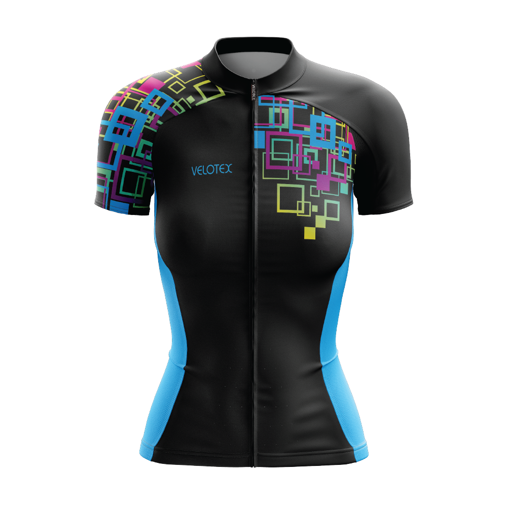 black women's cycling jersey