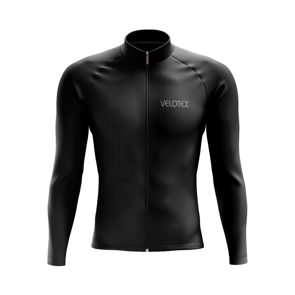 Wind-resistant thermal running winter jersey for cold weather rides