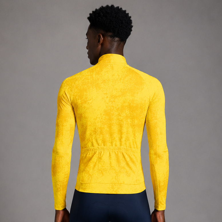 Men's Jaune Cycling Winter Jersey