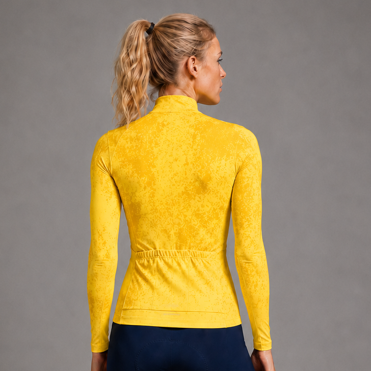 Women's Jaune Cycling Winter Jersey