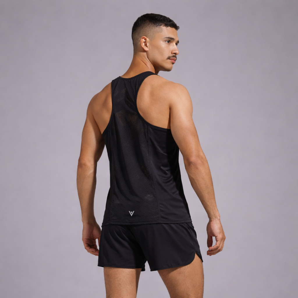 Open Side Racerback Men's Men's Racerback Running Vest – VeloteX