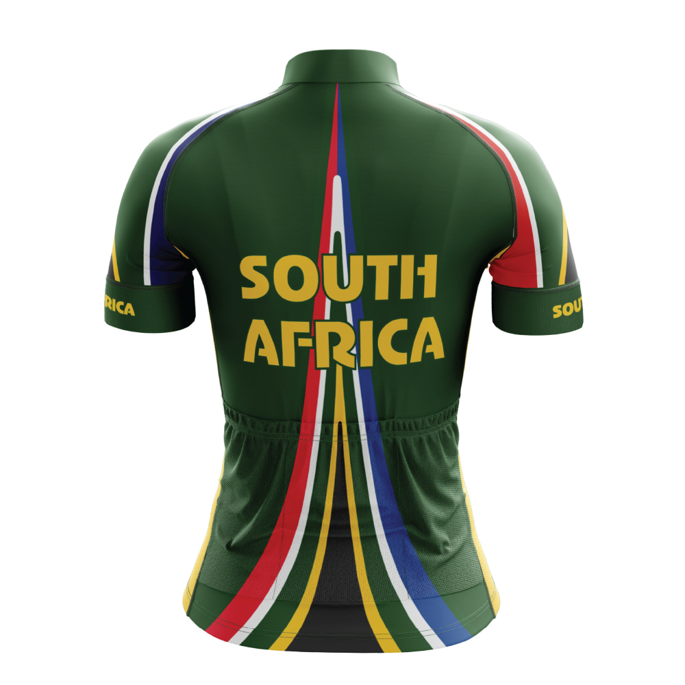 south africa ladies cycling jersey, south afria flag ladies cycling jersey