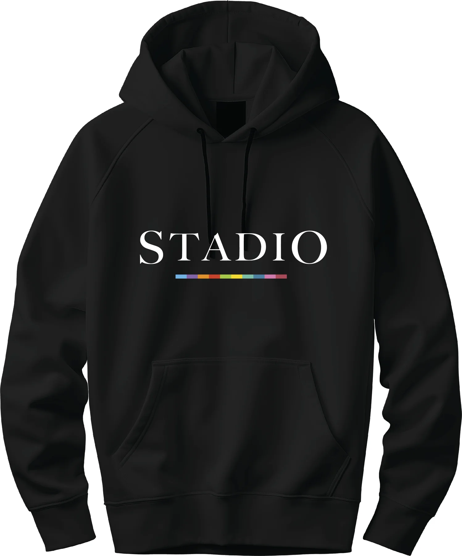 black cotton hoody