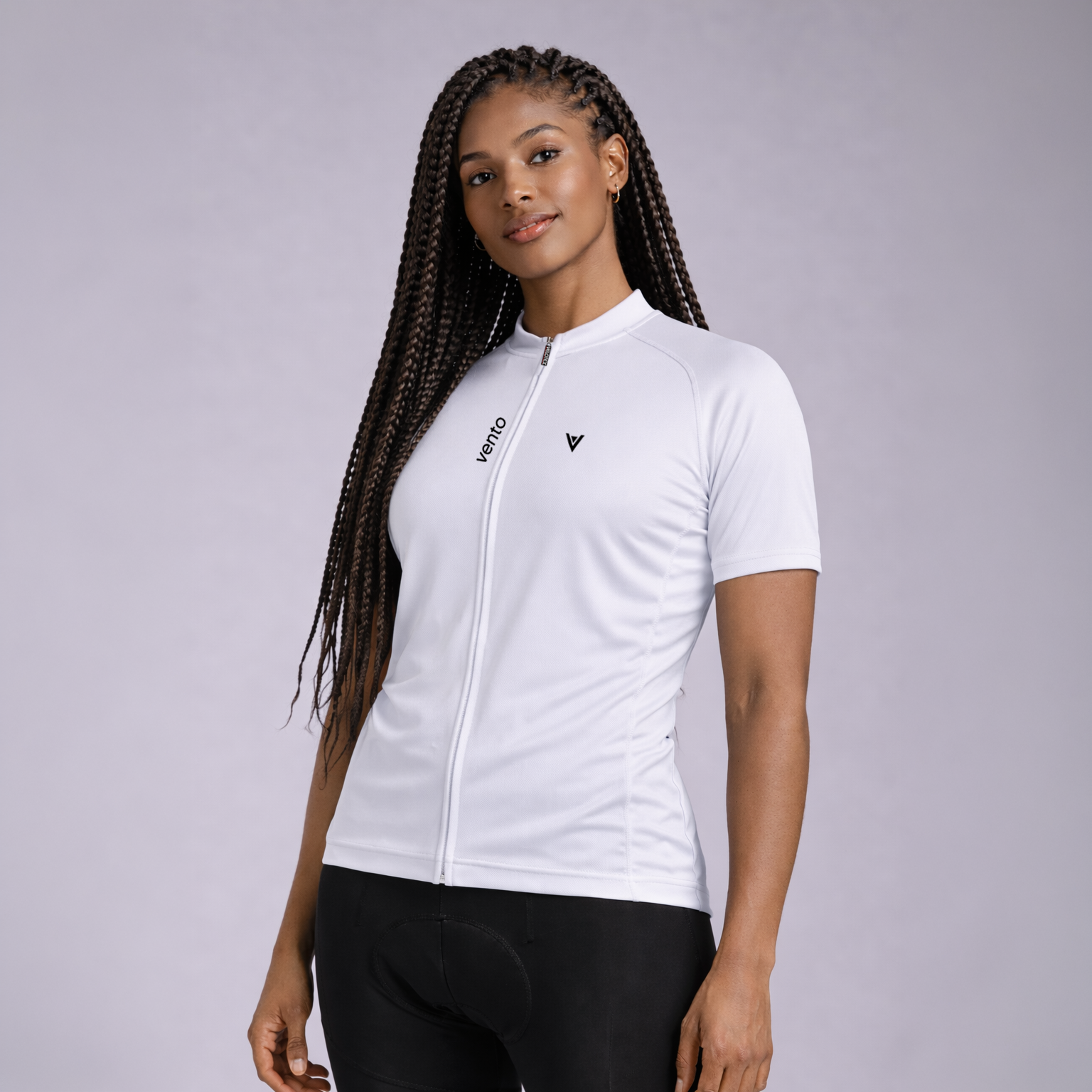 white cycling jersey women
