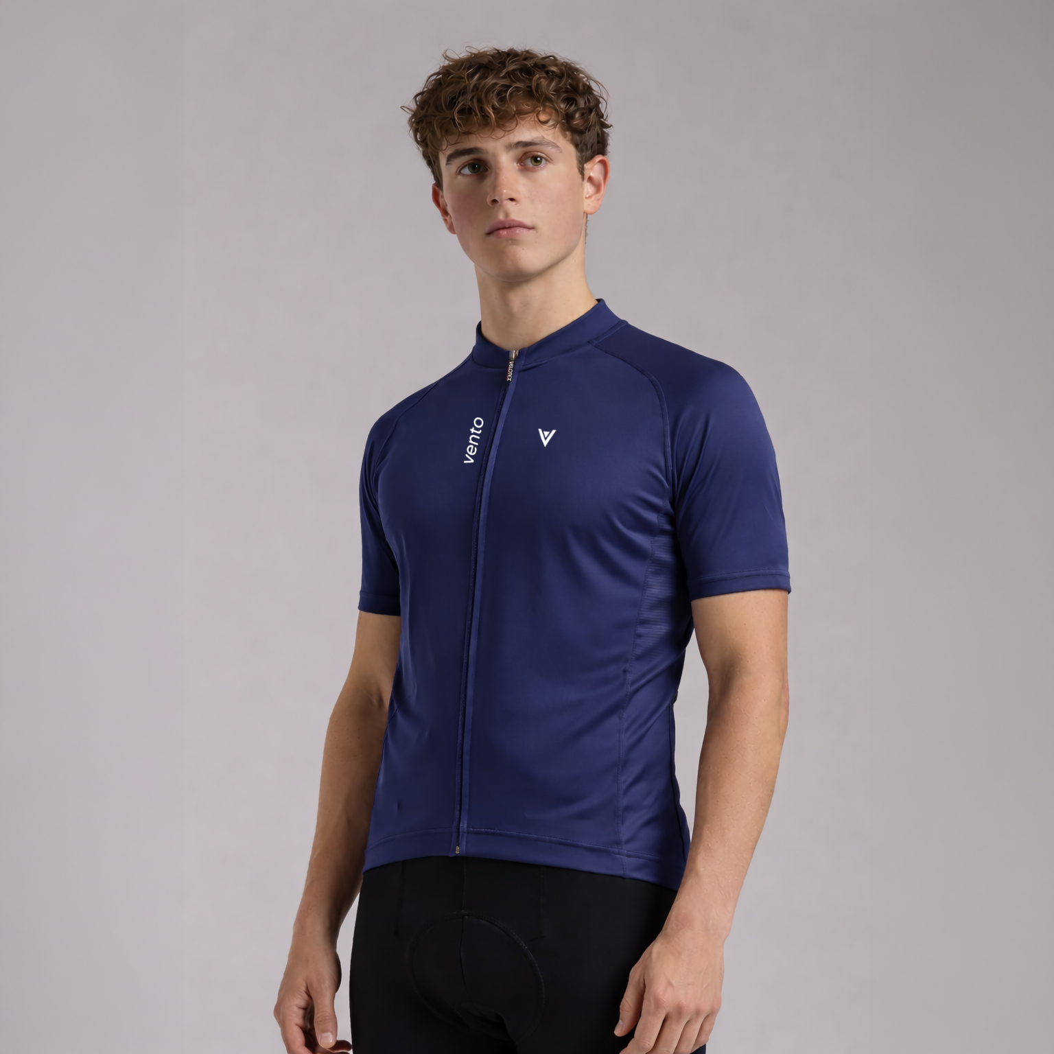 blue cycling jersey men