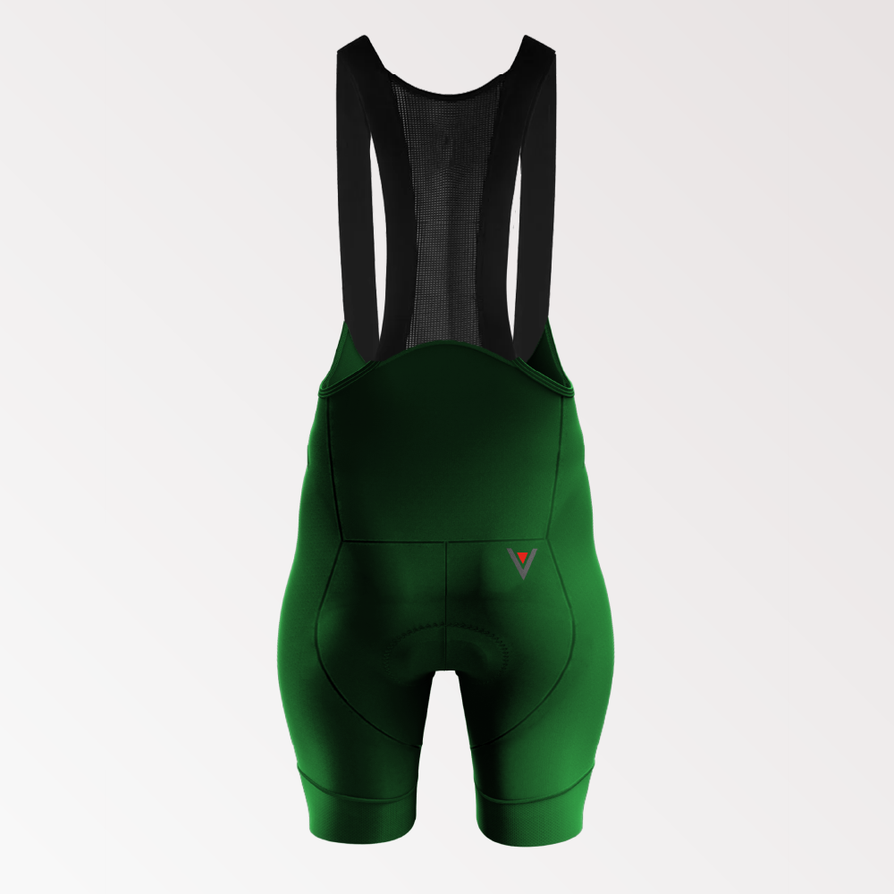 women's cycling bib shorts, green women's bib shorts